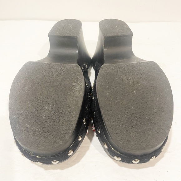 Steve Madden Size 6.5 Black Y2K Satin Beaded Clogs - Picture 6 of 6